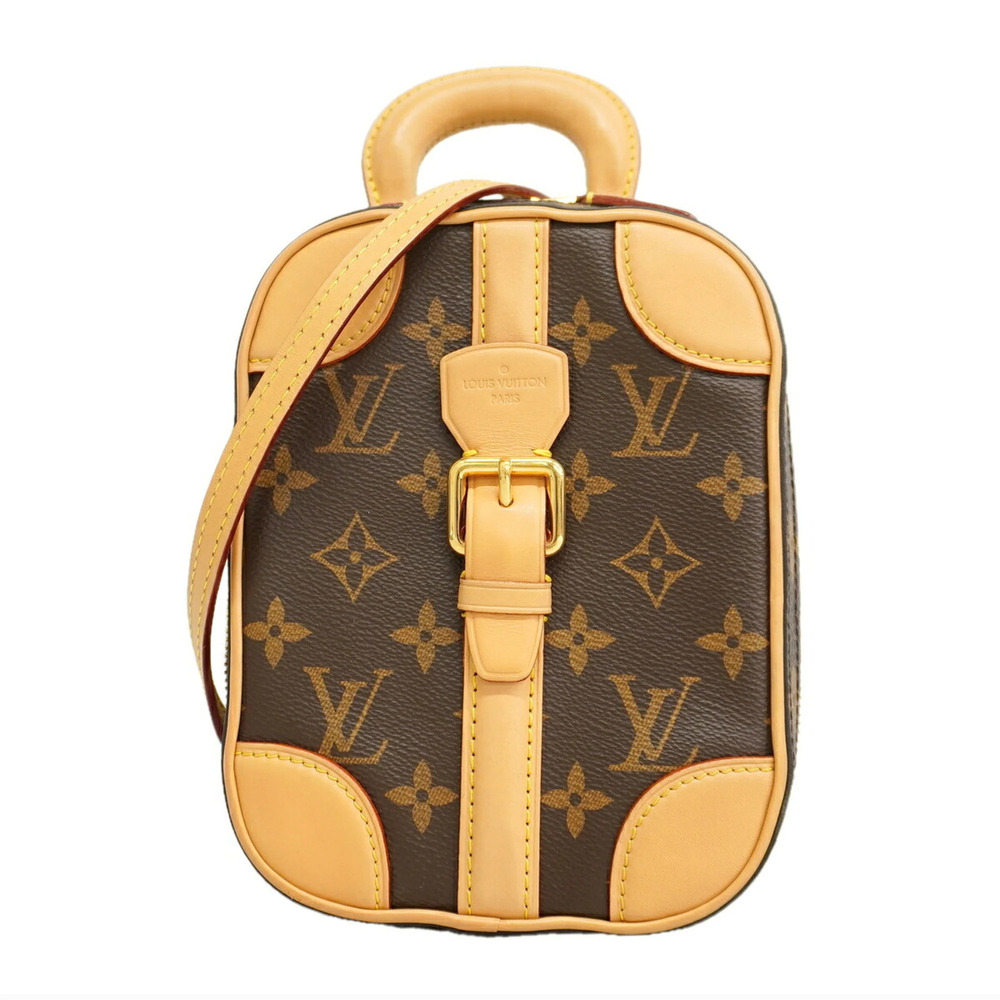 Louis Vuitton Monogram Valisette Vertical Handbag M68623 Brown 2-way bag for ...